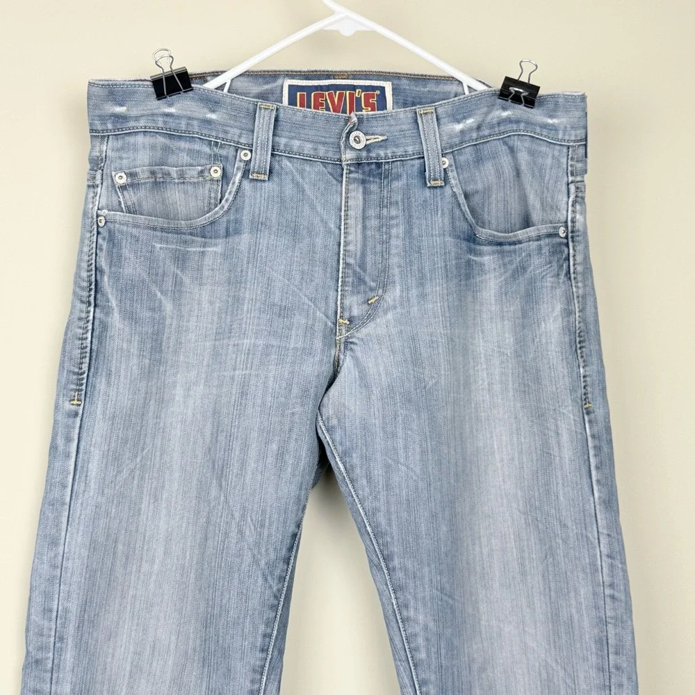 Vintage Men's Levi's Original 511 Skinny Jeans Medium Wash Size 34x32 Light blue